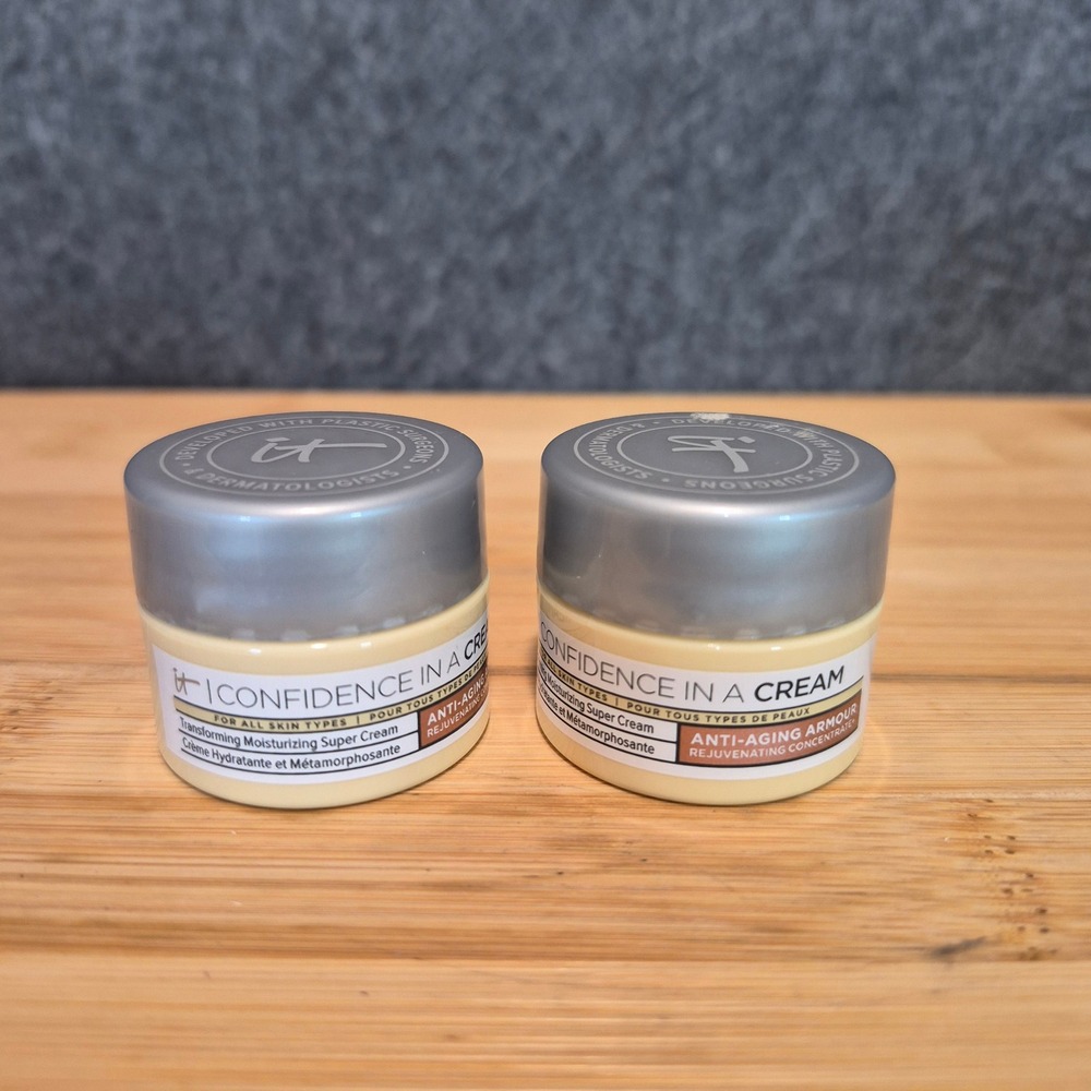 NEW It Confidence In A Cream Set of Two .23oz each Skincare